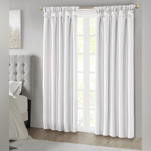 Madison Park Natalie Twist Tab Total Blackout Window Curtain Panel 50x84 4Panels